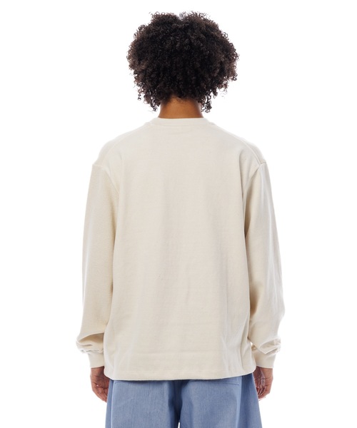 Sandinista(サンディニスタ)の「2 Tone Cotton Knit Top / 2トーンコットンニットトップ(ニット/セーター・メンズ・ホワイト系その他/ブルー系その他/チャコール・LARGE/MEDIUM/SMALL)」の11枚目の写真