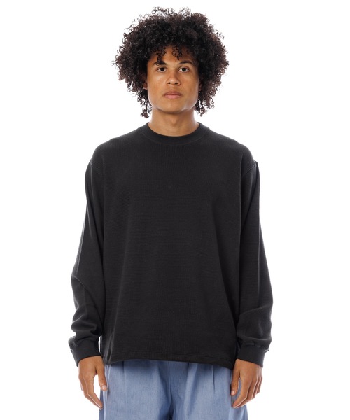Sandinista(サンディニスタ)の「2 Tone Cotton Knit Top / 2トーンコットンニットトップ(ニット/セーター・メンズ・ホワイト系その他/ブルー系その他/チャコール・LARGE/MEDIUM/SMALL)」の12枚目の写真