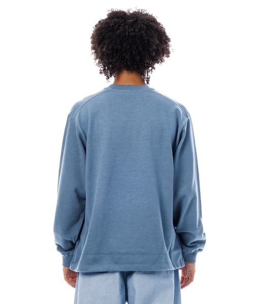 Sandinista(サンディニスタ)の「2 Tone Cotton Knit Top / 2トーンコットンニットトップ(ニット/セーター・メンズ・ホワイト系その他/ブルー系その他/チャコール・LARGE/MEDIUM/SMALL)」の17枚目の写真