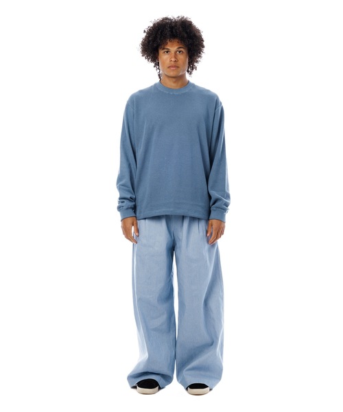 Sandinista(サンディニスタ)の「2 Tone Cotton Knit Top / 2トーンコットンニットトップ(ニット/セーター・メンズ・ホワイト系その他/ブルー系その他/チャコール・LARGE/MEDIUM/SMALL)」の20枚目の写真