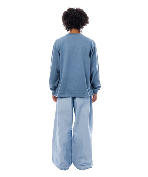 Sandinista(サンディニスタ)の「2 Tone Cotton Knit Top / 2トーンコットンニットトップ(ニット/セーター・メンズ・ホワイト系その他/ブルー系その他/チャコール・LARGE/MEDIUM/SMALL)」の22枚目の写真