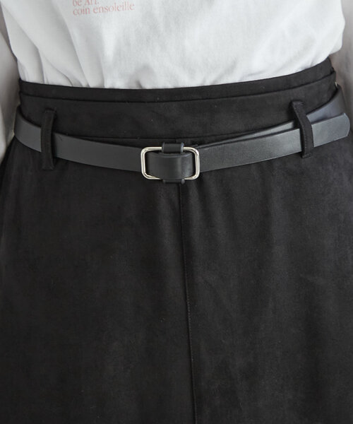 mystic（ミスティック）の「ベルト付きフェイクスウェードスカート（スカート・レディース・ブラック/ブラウン・FREE）」の12枚目の写真