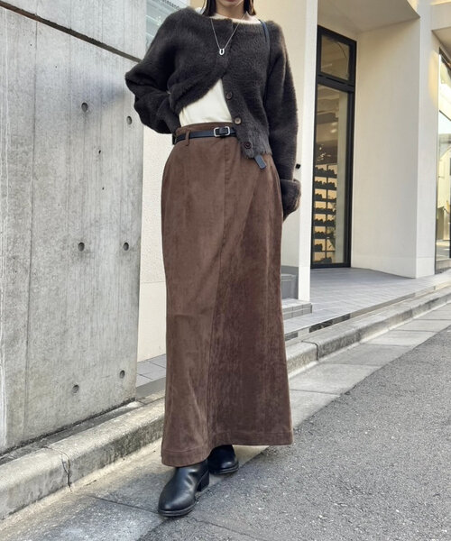 mystic（ミスティック）の「ベルト付きフェイクスウェードスカート（スカート・レディース・ブラック/ブラウン・FREE）」の15枚目の写真