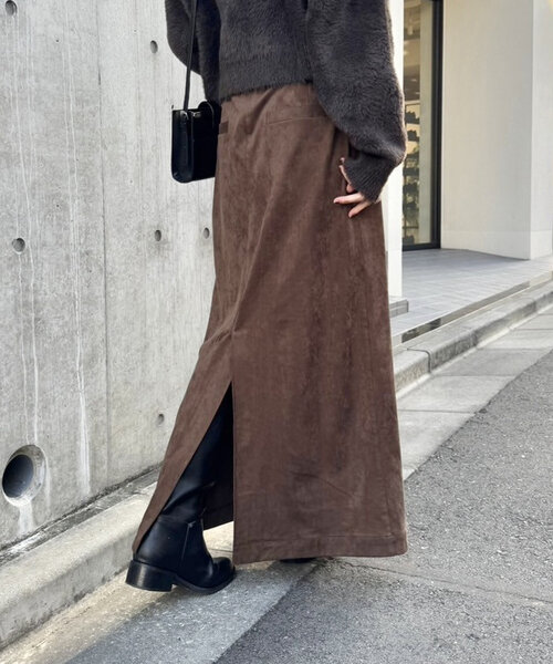 mystic（ミスティック）の「ベルト付きフェイクスウェードスカート（スカート・レディース・ブラック/ブラウン・FREE）」の16枚目の写真