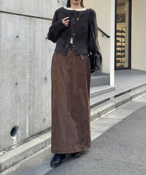 mystic（ミスティック）の「ベルト付きフェイクスウェードスカート（スカート・レディース・ブラック/ブラウン・FREE）」の17枚目の写真