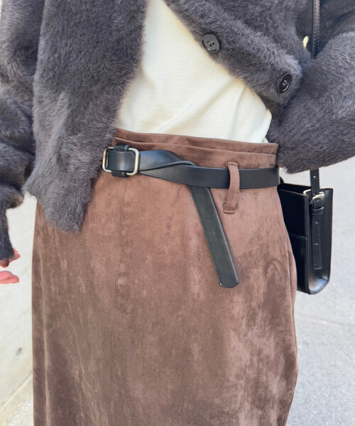 mystic（ミスティック）の「ベルト付きフェイクスウェードスカート（スカート・レディース・ブラック/ブラウン・FREE）」の20枚目の写真