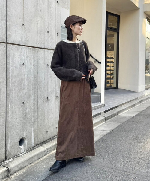 mystic（ミスティック）の「ベルト付きフェイクスウェードスカート（スカート・レディース・ブラック/ブラウン・FREE）」の22枚目の写真