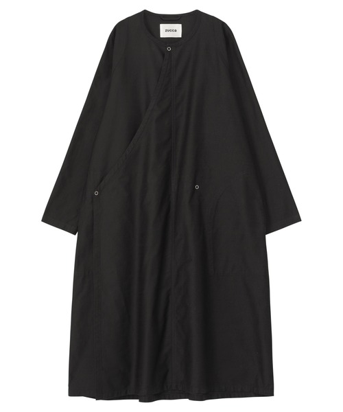 ZUCCA 透かし刺繍コットンシルクギャザーワンピース ZUCCA 透かし刺繍コットンシルクギャザーワンピース