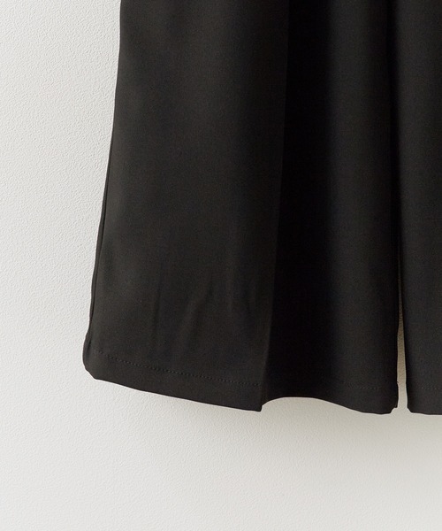 Chick（チック）の「Double Button High-Waist Wide Slacks / ウエストベルト 2タック ワイドスラックス（スラックス・レディース・グレー/ブラック/ナチュラル・FREE）」の6枚目の写真