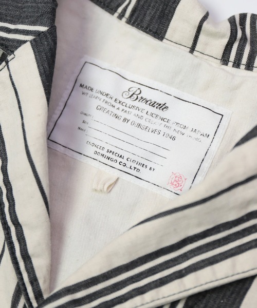 Brocante（ブロカント）の「[Brocante / ブロカント] オリジナルストライプ グランパジャケット（その他アウター・レディース・ブラック系その他・2）」の13枚目の写真