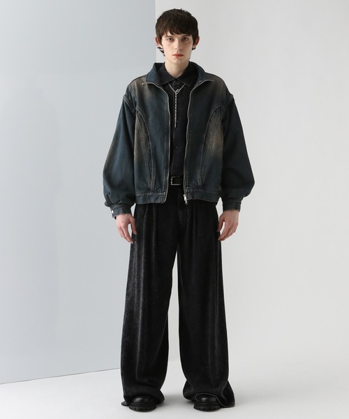 セール】【SET UP対応】2WAYデニムショートブルゾン(HARE