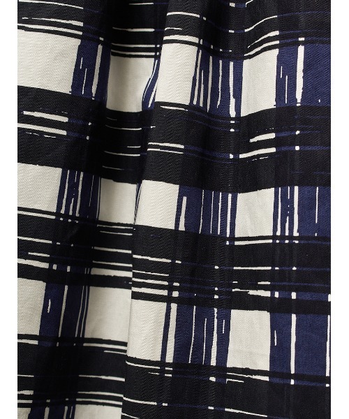 Mila Owen（ミラオーウェン）の「【WEB限定00サイズ】ボリュームフレアスカート【手洗い可能】（スカート・レディース・チェック/ホワイト/ダークブラウン/ピンク・00/0/1）」の13枚目の写真