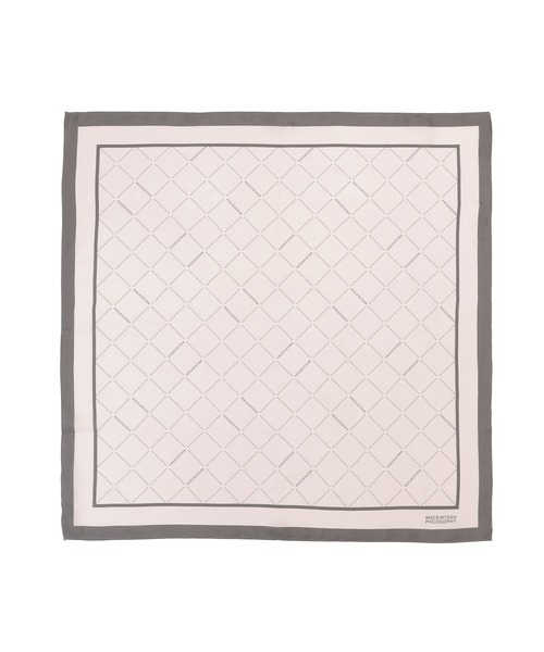 MACKINTOSH PHILOSOPHY（ﾏｯｷﾝﾄｯｼｭ ﾌｨﾛｿﾌｨｰ）の「スカーフ MACINTOSH PHILOSOPHY シルクツイルプリント 68*68（バンダナ/スカーフ・レディース・ブラウン/ブルー系その他2/ベビーピンク・FREE）」の7枚目の写真