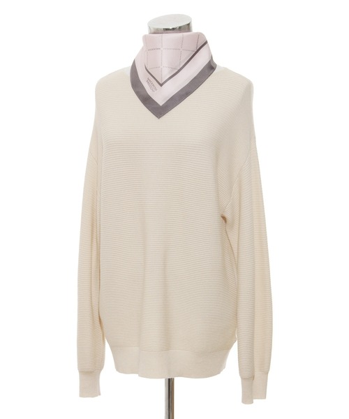 MACKINTOSH PHILOSOPHY（ﾏｯｷﾝﾄｯｼｭ ﾌｨﾛｿﾌｨｰ）の「スカーフ MACINTOSH PHILOSOPHY シルクツイルプリント 68*68（バンダナ/スカーフ・レディース・ブラウン/ブルー系その他2/ベビーピンク・FREE）」の9枚目の写真