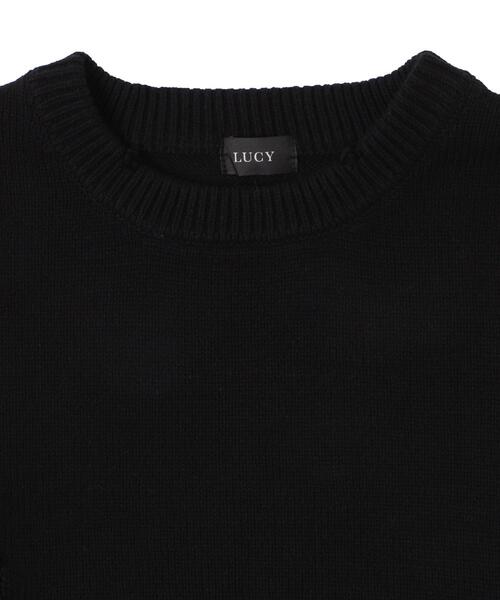 LUCY（ルーシー）の「LUCY/ダメージニットプルオーバー（ニット/セーター・メンズ・ブラック・LARGE/MEDIUM）」の2枚目の写真