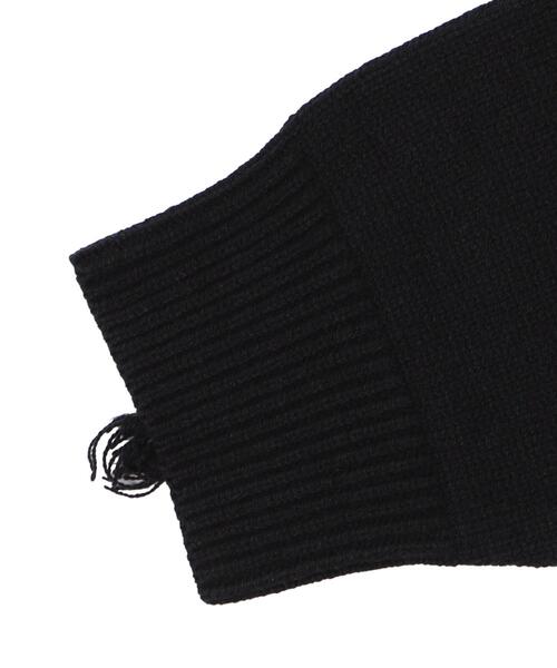 LUCY（ルーシー）の「LUCY/ダメージニットプルオーバー（ニット/セーター・メンズ・ブラック・LARGE/MEDIUM）」の3枚目の写真