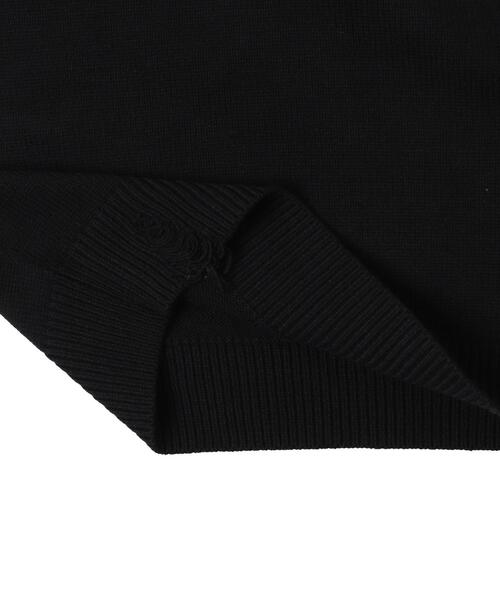 LUCY（ルーシー）の「LUCY/ダメージニットプルオーバー（ニット/セーター・メンズ・ブラック・LARGE/MEDIUM）」の6枚目の写真