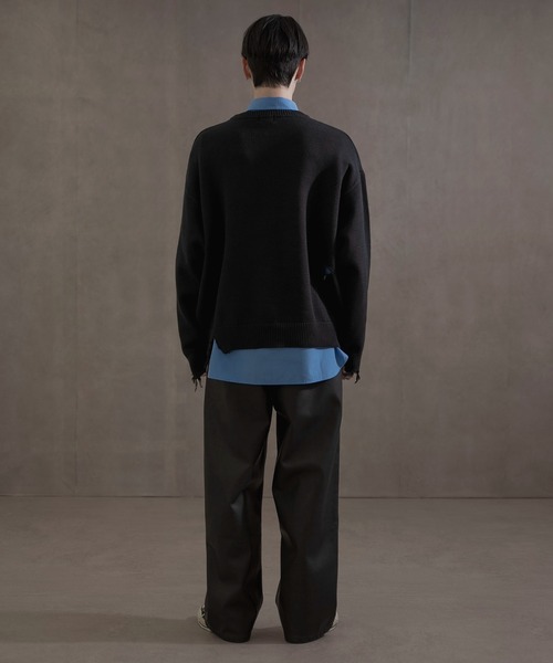 LUCY（ルーシー）の「LUCY/ダメージニットプルオーバー（ニット/セーター・メンズ・ブラック・LARGE/MEDIUM）」の21枚目の写真