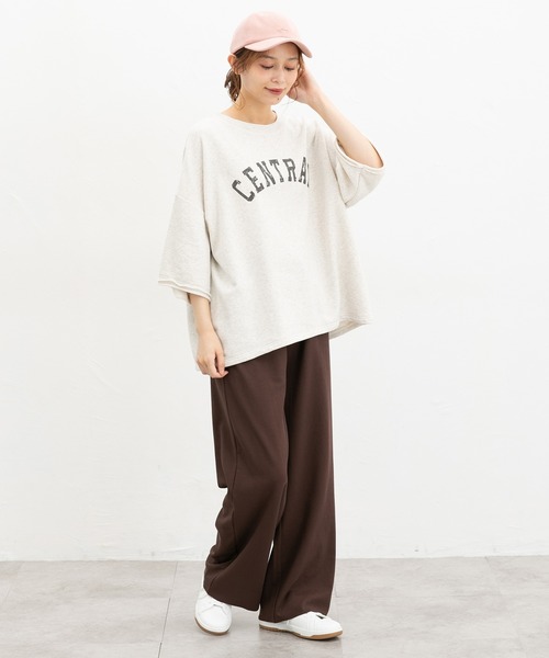 Honeys(ハニーズ)の「【セルフカット】セルフカットワイドパンツ(その他パンツ・レディース・ネイビー/グレイッシュベージュ/グリーン/スミクロ/ブラック/ブラウン・LL/L/M/S/3L)」の8枚目の写真