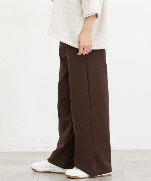 Honeys(ハニーズ)の「【セルフカット】セルフカットワイドパンツ(その他パンツ・レディース・ネイビー/グレイッシュベージュ/グリーン/スミクロ/ブラック/ブラウン・LL/L/M/S/3L)」の12枚目の写真