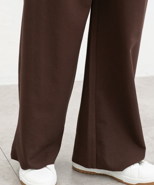 Honeys(ハニーズ)の「【セルフカット】セルフカットワイドパンツ(その他パンツ・レディース・ネイビー/グレイッシュベージュ/グリーン/スミクロ/ブラック/ブラウン・LL/L/M/S/3L)」の15枚目の写真