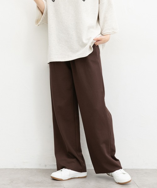 Honeys(ハニーズ)の「【セルフカット】セルフカットワイドパンツ(その他パンツ・レディース・ネイビー/グレイッシュベージュ/グリーン/スミクロ/ブラック/ブラウン・LL/L/M/S/3L)」の19枚目の写真