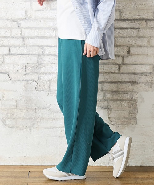 Honeys(ハニーズ)の「【セルフカット】セルフカットワイドパンツ(その他パンツ・レディース・ネイビー/グレイッシュベージュ/グリーン/スミクロ/ブラック/ブラウン・LL/L/M/S/3L)」の18枚目の写真