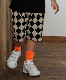 MAKE YOUR DAY | ダイヤ柄ストレッチタックパンツ■80～140cm(その他パンツ)