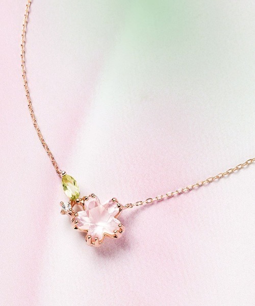 さ*ら様 K10ピンクゴールド ネックレス限定品 10月誕生石 K10 ピンクゴールド ピンクトルマリン ハート ネックレス