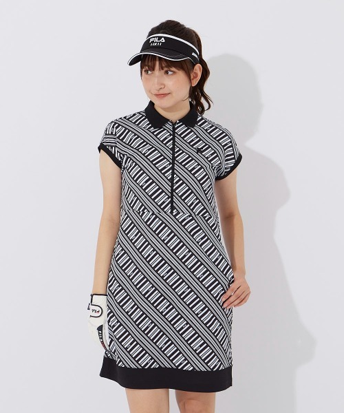 FILA GOLF(フィラゴルフ )の「機能性デザインワンピース(ワンピース・レディース・ブラック/ライトブルー/レッド・X-SMALL/SMALL/MEDIUM/LARGE/X-LARGE)」の4枚目の写真