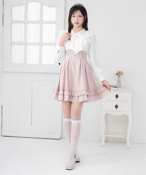 セール】ラッフルフリルクラシカルボウタイワンピース（ワンピース