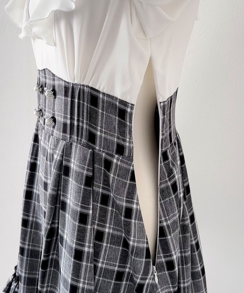 セール】ラッフルフリルクラシカルボウタイワンピース（ワンピース