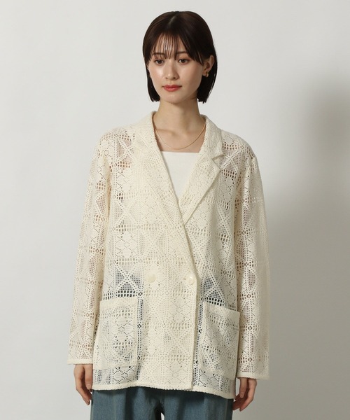 LAKOLE（ラコレ）の「レースジャケット / 321621（テーラードジャケット・レディース・アイボリー/ブラック・FREE）」の22枚目の写真