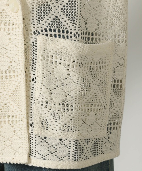 LAKOLE（ラコレ）の「レースジャケット / 321621（テーラードジャケット・レディース・アイボリー/ブラック・FREE）」の15枚目の写真