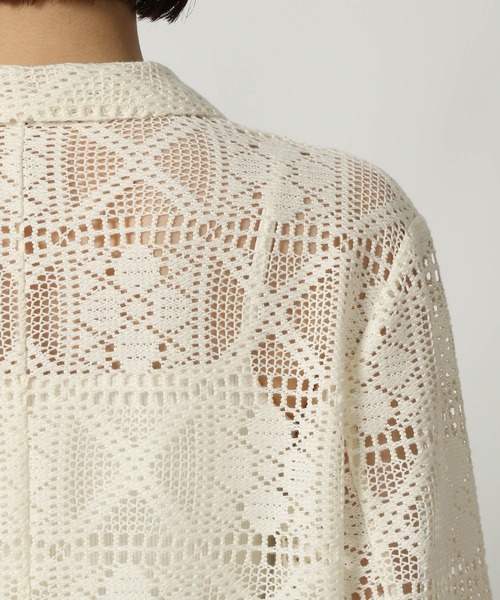 LAKOLE（ラコレ）の「レースジャケット / 321621（テーラードジャケット・レディース・アイボリー/ブラック・FREE）」の8枚目の写真