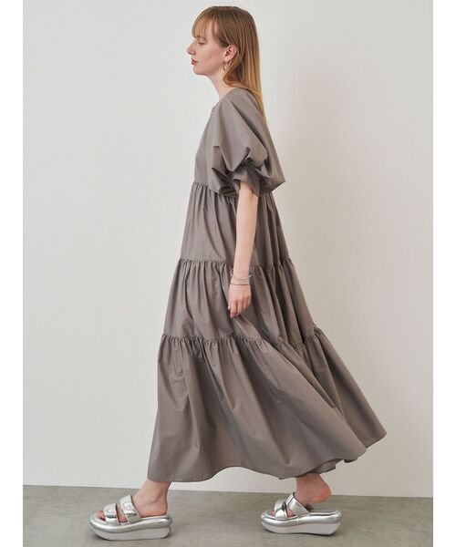 エレンディークelendeek センタージップティアードワンピ センタージップティアードワンピース（ワンピース）｜ELENDEEK