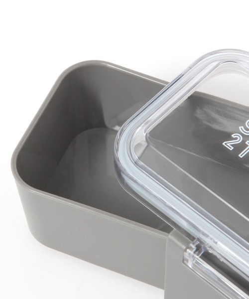 LAKOLE（ラコレ）の「ランチボックス[二段型] / 284125（お弁当箱・レディース・グレー/ホワイト・FREE）」の8枚目の写真