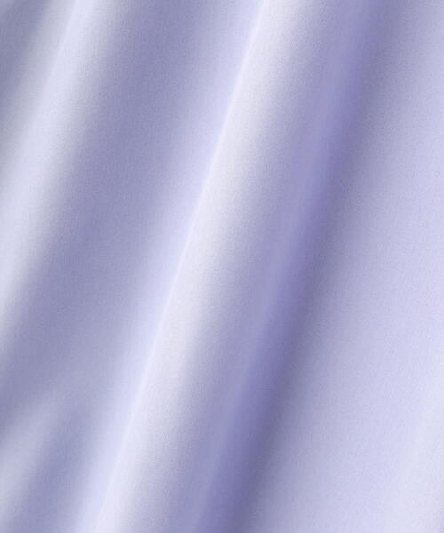 NATURAL BEAUTY BASIC（ナチュラルビューティーベーシック）の「◇クロップドシャツ＆フレアスカート（シャツワンピース・レディース・ブルー/オフホワイト/ブラウン・MEDIUM/P/S）」の22枚目の写真