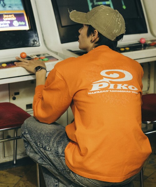 セール】PIKO/ピコ 別注 ビッグロゴ ロングスリーブTシャツ（Tシャツ