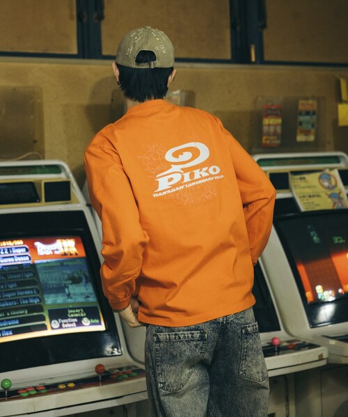 セール】PIKO/ピコ 別注 ビッグロゴ ロングスリーブTシャツ（Tシャツ
