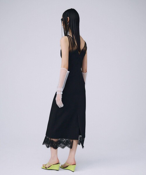 JOSEMOON/ジョゼムーン】SHEER LAYERED CAMIDRESS/シアー