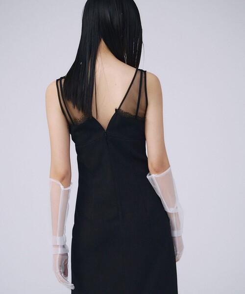 JOSEMOON/ジョゼムーン】SHEER LAYERED CAMIDRESS/シアー