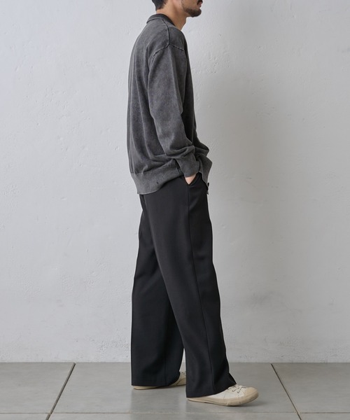 paradigm（パラダイム）の「コットンニット襟付ビッグカーデ（カーディガン/ボレロ・メンズ・アイボリー/ブラック/グレー・MEDIUM/LARGE/X-LARGE）」の10枚目の写真