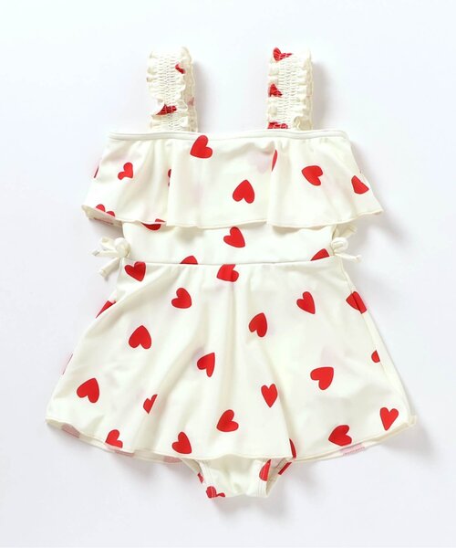 BREEZE（ブリーズ）の「【UVカット/ジュニア対応】フリルワンピース水着（水着・キッズ・サックスブルー/レッド・80/90/100/110/120/130/140）」の16枚目の写真