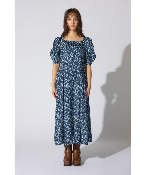 rienda(リエンダ)の「バストギャザーデザインフレアワンピース 半袖 夏服(ワンピース・レディース・ブルー系その他3/レッド系その他・SMALL/MEDIUM)」の13枚目の写真