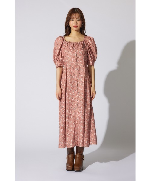 rienda(リエンダ)の「バストギャザーデザインフレアワンピース 半袖 夏服(ワンピース・レディース・ブルー系その他3/レッド系その他・SMALL/MEDIUM)」の19枚目の写真