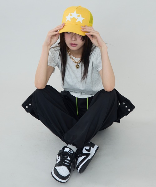 SEN TOKYO(セントーキョー)の「ルーズワイドレッグドロストカーゴパンツ(カーゴパンツ・レディース・ブラック・L/M)」の17枚目の写真