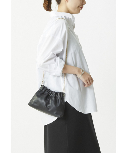 1er Arrondissement(プルミエアロンディスモン)の「ハイポリコットンシャツ(シャツ/ブラウス・レディース・イエロー系その他5/オフホワイト/ダークネイビー/ダークブラウン・38/36)」の2枚目の写真