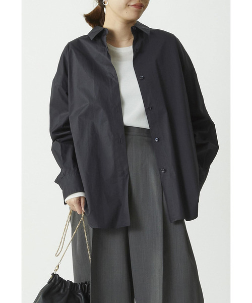 1er Arrondissement(プルミエアロンディスモン)の「ハイポリコットンシャツ(シャツ/ブラウス・レディース・イエロー系その他5/オフホワイト/ダークネイビー/ダークブラウン・38/36)」の1枚目の写真