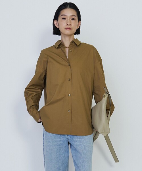 1er Arrondissement(プルミエアロンディスモン)の「ハイポリコットンシャツ(シャツ/ブラウス・レディース・イエロー系その他5/オフホワイト/ダークネイビー/ダークブラウン・38/36)」の5枚目の写真